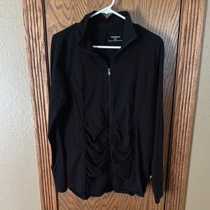 Motherhood Maternity Black Zip-Up Jacket Lightweight Casual